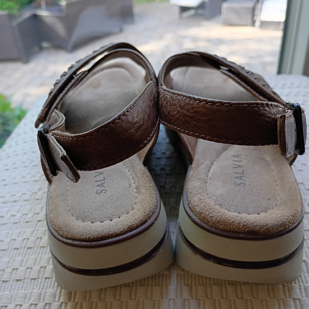 Salvia Women's Aidan In Cuoio Pebble Nappa LeatherBrand.size38/7.5.new Confition - Picture 3 of 11